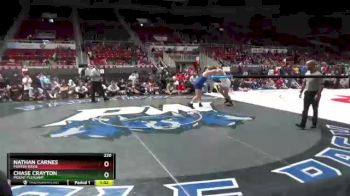 220 lbs Semifinal - Chase Crayton, Mount Pleasant vs Nathan Carnes, Porter Ridge