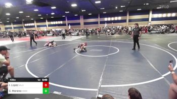 43 lbs Semifinal - Isaiah Lopez, Valor Elite Wrestling vs Christopher Moreno, Hawkeye WC