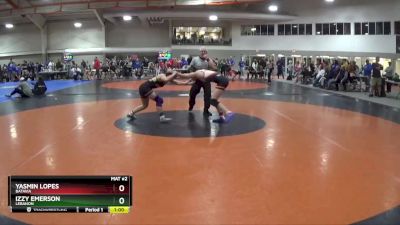 130 lbs Cons. Round 4 - Izzy Emerson, Lebanon vs Yasmin Lopes, Batavia