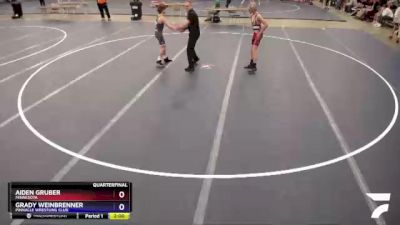 113 lbs Quarterfinal - Aiden Gruber, Minnesota vs Grady Weinbrenner, Pinnacle Wrestling Club