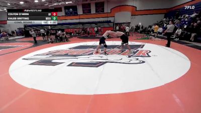 285 lbs Cons. Round 1 - Kaleb Britting, Messiah College vs Colton O`Hern, Buena Vista
