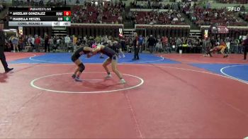 109 lbs Cons. Round 4 - Isabella Hetzel, Thermopolis Wrestling Club vs Akeelah Gonzalez, Snake River Youth Wrestling Cl