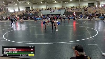 95 lbs Cons. Semi - Destin Morris, Higher Calling Wrestling Club vs Qwyntan Dyer, SDWA