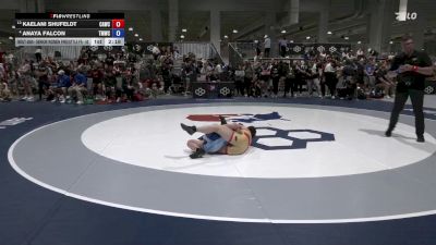 Senior Women Freestyle FS - 50 lbs Champ. Round 2 - Kaelani Shufeldt, Cardinal WC vs Anaya Falcon, Titan Mercury Wrestling Club (TMWC)