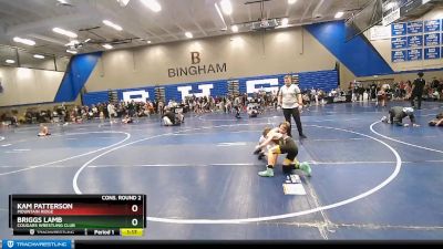 80 lbs Cons. Round 2 - Kam Patterson, Mountain Ridge vs Briggs Lamb, Cougars Wrestling Club