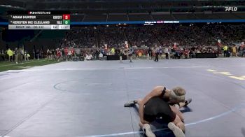 D3-132 lbs Quarterfinal - Kersten Mc Clelland, Yale vs Adam Hunter, Kent City
