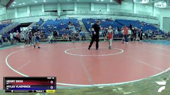 105-111 lbs Round 1 - Henry Begg, MI vs Myles Vlaeminck, IN