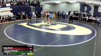 155 lbs. Cons. Round 6 - Maggie Ortmann, Washington vs Mya Willis, Eureka