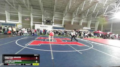 215 lbs Cons. Round 4 - Carter Davidson, Pleasant Grove vs Preston Graver, Spanish Fork