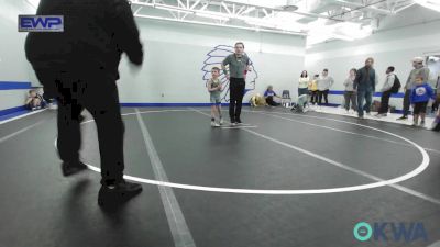 46 lbs Consi Of 4 - Griffyn Moyer, Del City Little League vs Michael Cawthorne, Tiger Trained Wrestling