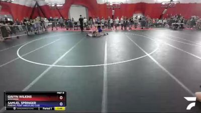 114 lbs Cons. Round 2 - Gavyn Wilkins, Wisconsin vs Samuel Springer, Mineral Point Wrestling Club