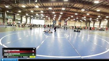 76 lbs Rd# 2 10:30am Friday - Kolton Hartman, POWA vs Gage Richardson, Minion Green