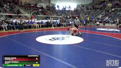 5A 132 lbs Quarterfinal - Isaiah Boyd, Jacksonville vs Shane Sickels, Searcy