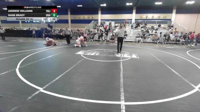 190 lbs Round Of 32 - Andrew Williams, Project 8 WC vs Gage Brady, Charger WC