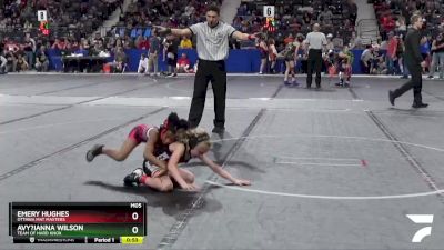 60 lbs Cons. Semi - Emery Hughes, Ottawa Mat Masters vs Avy?ianna Wilson, Team Of Hard Knox