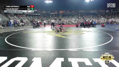 G6A-140 lbs 3rd Place Match - Chloe Beckett, YUKON (Girls) vs Carli Antonelli, PUTNAM CITY WEST (Girls)