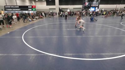 132 lbs Champ. Rd Of 64 - Asher Williams, W.A.R Wrestling Club vs Tyson Crowsey, Rockwall-Heath Middle School Wrestling