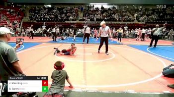 61 lbs Consi Of 8 #1 - Jett Manning, Barnsdall Youth Wrestling vs Bristol Garey, Dark Cloud Wrestling Club