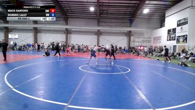 150 lbs Rr Rnd 3 - Mack Santoro, Grit Mat Club - HS vs Dominic Lally, Dark Horse Black - HS