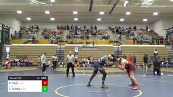 285 lbs Round Of 16 - Ashton Davis, Unrostered-Spartan Combat RTC vs Dorian Crosby, Bucknell - Unattached