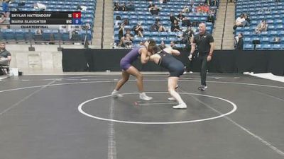 160 lbs Quarterfinal - Skylar Hattendorf, Doane vs Maria Slaughter, Missouri Valley College