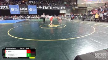 3A 126 lbs 5th Place Match - Taylor Daines, University vs Elliot Kim, Cleveland