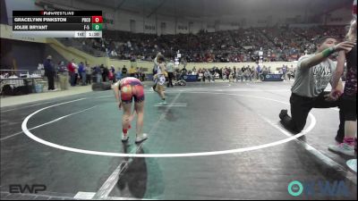 58 lbs Quarterfinal - Gracelynn Pinkston, Pocola Youth Wrestling vs Jolee Bryant, F-5 Grappling