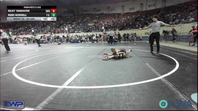 40 lbs Semifinal - Riley Tarwater, Eufaula Ironheads Wrestling Club vs Remi Norrell, F-5 Grappling