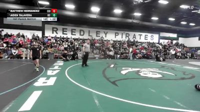 106 lbs 1st Place Match - Aiden Talavera, Reedley vs Matthew Hernandez, Central