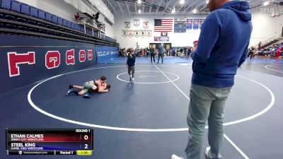 84 lbs Round 1 - Ethan Calmes, Windy City Wrestlers vs Steel King, Camel Kids Wrestling