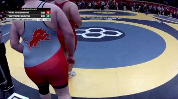 D2-285 lbs Quarterfinal - Will Greenberg, Hawken vs Hatcher Sabatin, Minerva