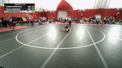 14U Boys - 80 lbs Quarters - Isaac Horsfield, Cuba City Wrestling Club vs Kamdyn Engevold, Wisconsin