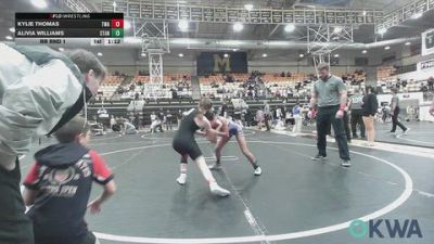 80-85 lbs Rr Rnd 1 - Kylie Thomas, Thomas Wrestling Academy vs Alivia Williams, Standfast
