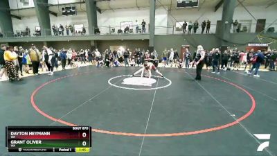 145 lbs Champ. Round 1 - Dayton Heymann, WA vs Grant Oliver, WA