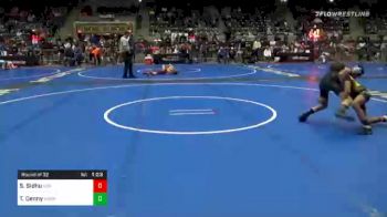 80 lbs Prelims - Siraj Sidhu, Usa Gold vs Trey Denny, Warrior WC