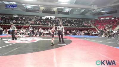 60 lbs Round Of 16 - Emmitt Pinkston, Catoosa Youth Wrestling vs Easton Miller, Sperry Wrestling Club