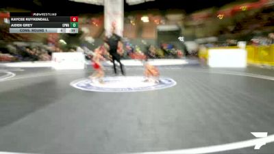 Intermediate Boys - 56 lbs Champ. Round 2 - Seamus McCarney vs Carlos Gutierrez III, Ripon Tribe Wrestling Club