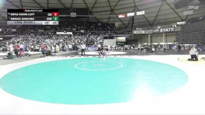 Girls 4A 115 lbs Cons. Round 2 - Abigail Sanchez, Skyview (Girls) vs Sevia Howe-Lott, Issaquah (Girls)