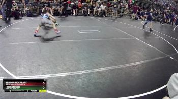 80 lbs Finals (8 Team) - Hudson Cox, Iowa USA Blue vs Benton McCreary, South Dakota Thunder