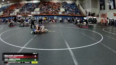 126 lbs Quarterfinal - Benjamin Shumaker, Mount Saint Joseph vs Sam Abbruzzese, Loyola-Blakefield