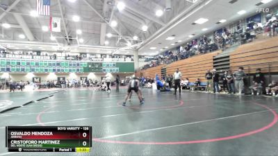 126 lbs Champ. Round 2 - Cristoforo Martinez, Del Norte (San Diego) vs Osvaldo Mendoza, Arroyo