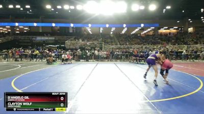 2A 120 lbs Champ. Round 1 - D`angelo Gil, North Ft Myers vs Clayton Wolf, Okeechobee