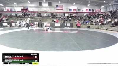 197 lbs Cons. Round 3 - Geoffrey Freeman, Upper Iowa vs Armen Koltookian, Indianapolis