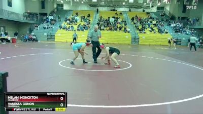 145 lbs Quarterfinal - Vanessa Gonon, Centennial vs Melani Monckton, Hillsboro