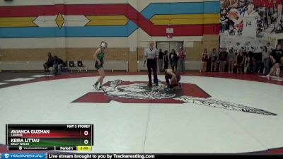 120 lbs Quarterfinal - Avianca Guzman, Laramie vs Keira Littau, Kelly Walsh