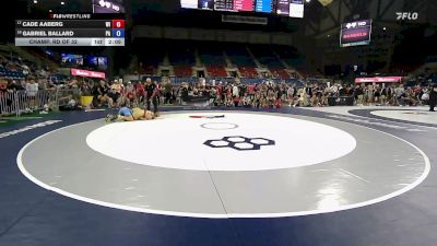 144 lbs Champ. Rd Of 32 - Cade Aaberg, WI vs Gabriel Ballard, PA