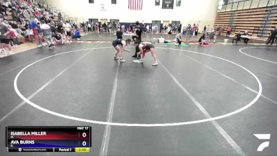 136 lbs Semifinal - Isabella Miller, IA vs Ava Burns, IL