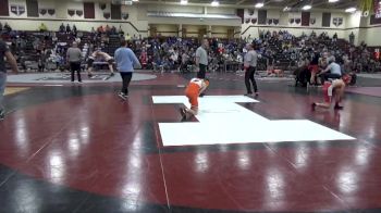 JV-1 lbs Round 2 - Anthony Noriega, Williamsburg vs Landon Strauser, West Delaware, Manchester