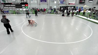 16U Boys - 126 lbs Cons. Round 5 - Landon Herdic, Metro West United Wrestling Club vs Drake Sheffield, Threestyle Wrestling Of Oklahoma