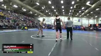 195 lbs Finals (8 Team) - Dylan Linkous, Pender vs Cameron Schulte, Thayer Central